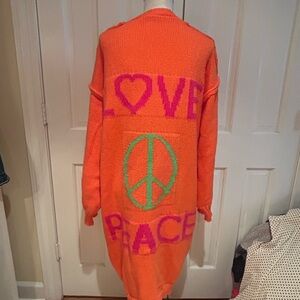 Boutique Peace ☮️ cardigan   One size. NWOT